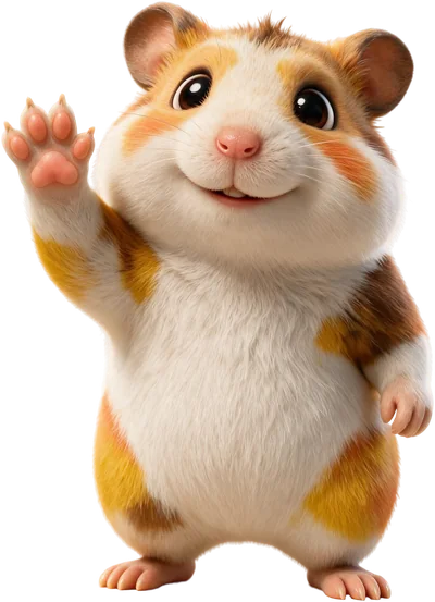 Hammy waving
